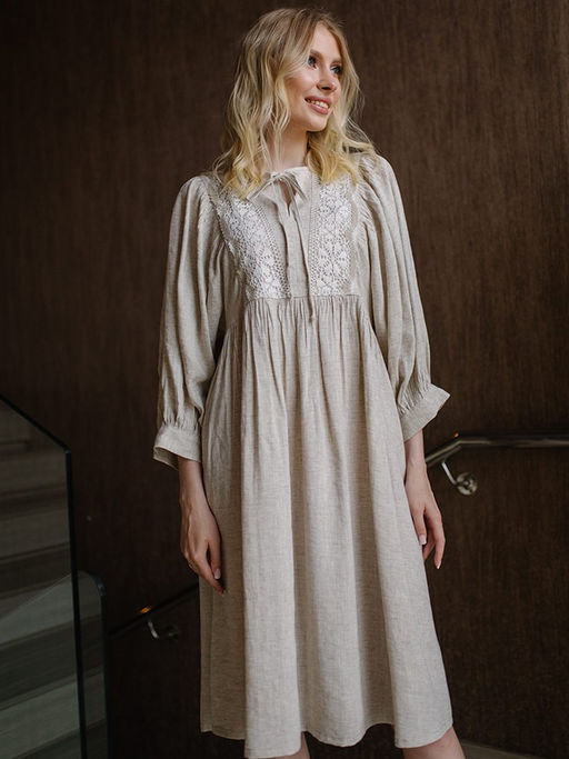 платье лен 73%, вискоза 27% - Волтри фото 2