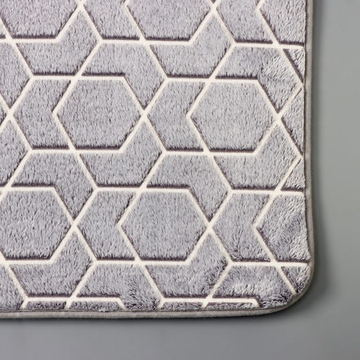 Коврик для ванной светящийся в темноте Доляна Светящиеся фигуры, 50?80 см, серый  фото 4