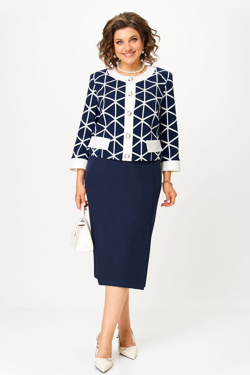 Костюм Aira Style 24128-Р сине-белый