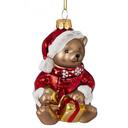 Украшение новогоднее "Медвежонок"., L6,5 W7 H10 см, 2в.