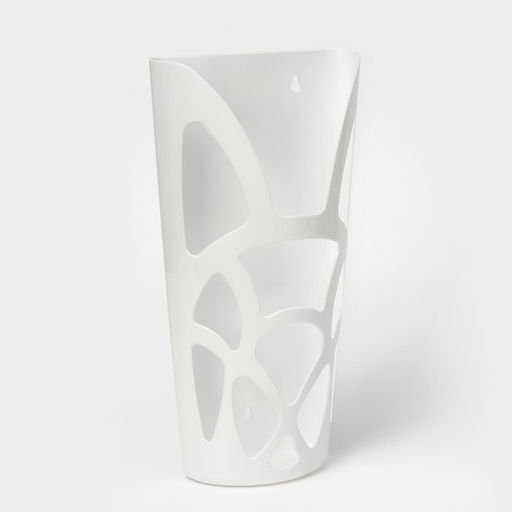 Корзина для пакетов IDEA «Геометрия», пластик, 18×9×35 см, белая