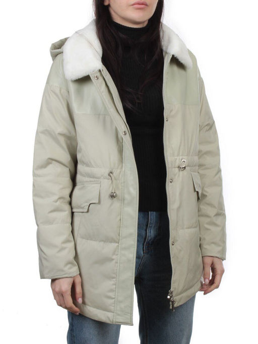 M24-212 LT. OLIVE Куртка демисезонная женская (100 гр. холлофайбер) - Fashion фото 6