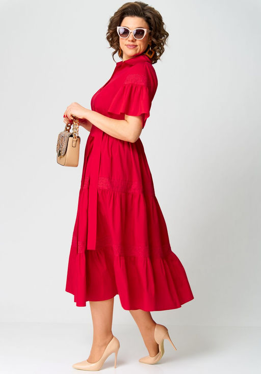 Платье EVA GRANT 7181М красный