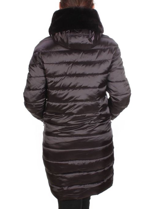 815-E09 BLACK Пальто зимнее женское VISDEER (200 гр. тинсулейт) - Fashion фото 5