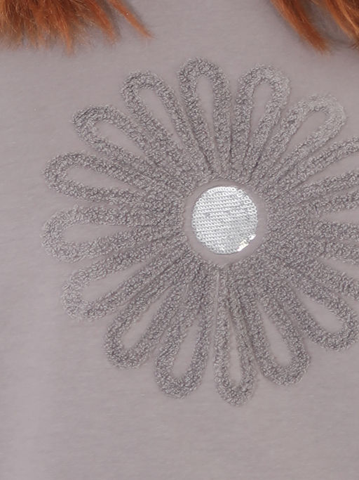 Блузка с вышивкой и пайетками - Almond фото 2