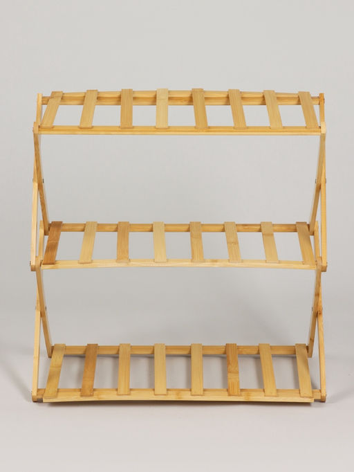 Подставка для цветов Greengo, 3 полки, 50×25×46 см, напольная, бамбук