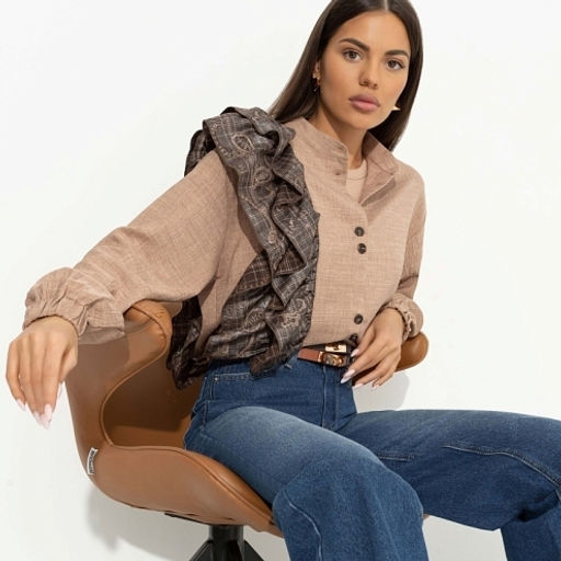 Рубашка дизайнерская Личное достижение (brown) - Charutti фото 6