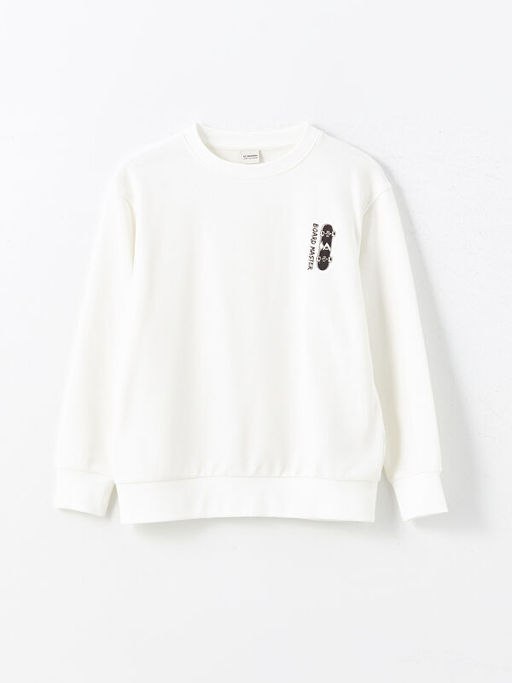 Bisiklet Yaka Erkek ?ocuk Sweatshirt