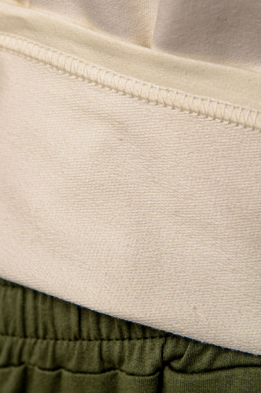 Арт. 10807 Пижама с брюками 44-52 (5 шт) Цвет:верх-молочный,низ-полынь