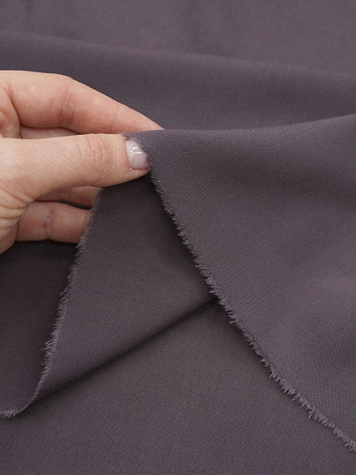 Штапель цв.Темный кофейно-лиловый, ш.1.45м, вискоза-100%, 110гр/м.кв. - Купава фото 8