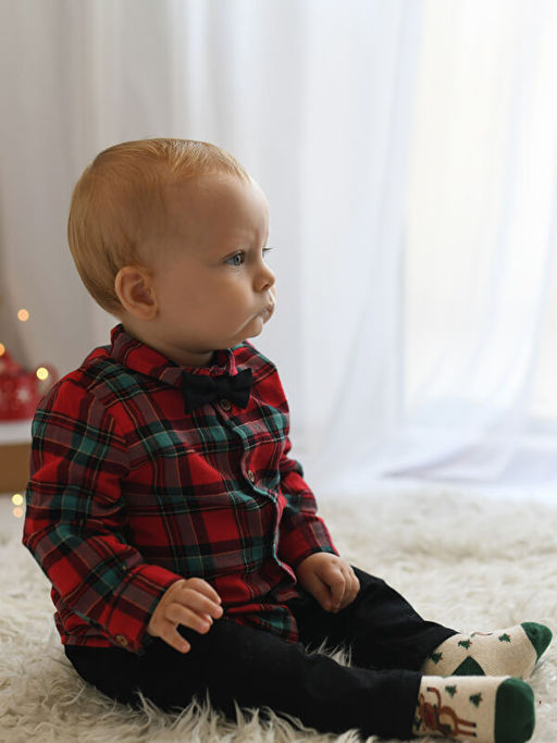 Ekose Desenli Erkek Bebek 3l? Tak?m - Waikiki фото 2