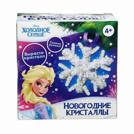 Выращивание новогодних кристаллов Холодное сердце. Эльза, набор для опытов - Disney фото 8