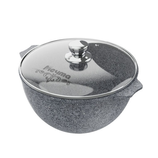 Казан для плова алюмин. 4л (АП) Premium grey (54901)