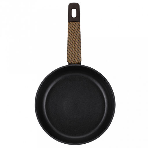 Сковорода с антипригарным покрытием Brownie д28см, h5,8см, s2,8мм, дно д3,5мм, индукционное дно д22см, алюминий, бакелитовая ручка с покрытием soft-touch, Regent (Китай) Подходит для всех видов плит, включая индукционную. - Домашняя мода фото 3