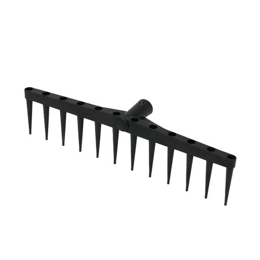 Цена за 2 шт. Грабли прямые, сенные, 12 зубцов, пластик, чёрные, без черенка