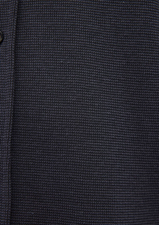 Siyah Orme Gomlek - Mavi фото 6