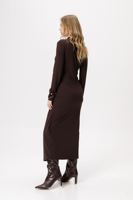 Платье Pirs 6240 коричневый  фото 4