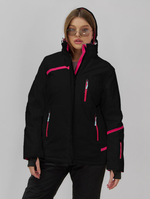 Горнолыжный костюм женский зимний черного цвета 07091Ch - Chunmai фото 5