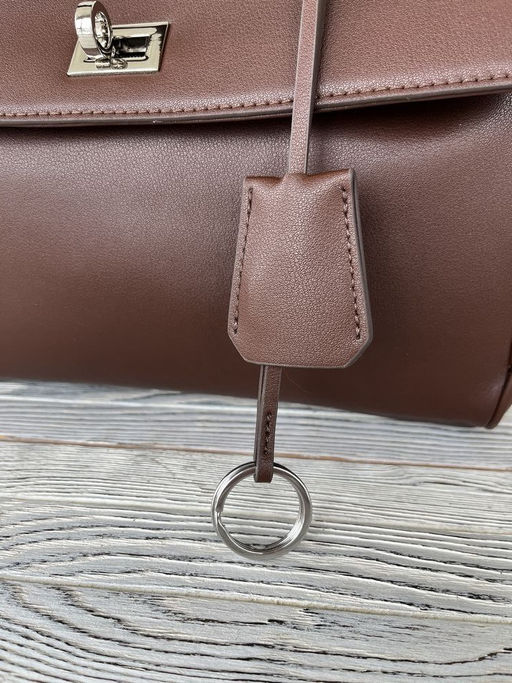 Женская кожаная сумка-портфель 8399-2 Кофе - Sergio valentini фото 7