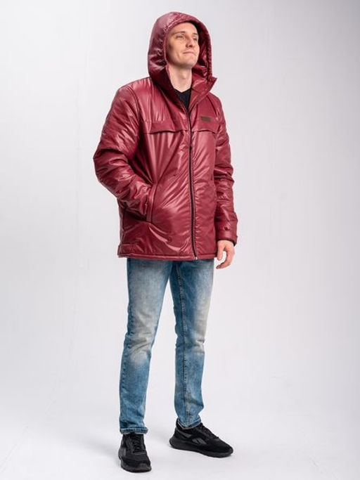 Куртка на флисе "Деми" бордо