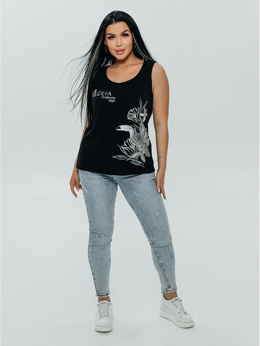 Бали майка женская (темно-зеленый ) - Lovetex фото 6