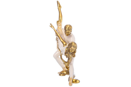 Статуэтка 20*8*26 см "Пара танцоров", золото