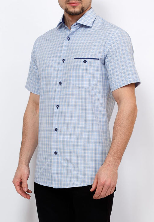 Сорочка мужская короткий рукав GREG 255/109/523/Z/1  фото 10