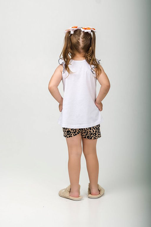 Костюм М224031Пкб коричневый/белый - Елена фото 4