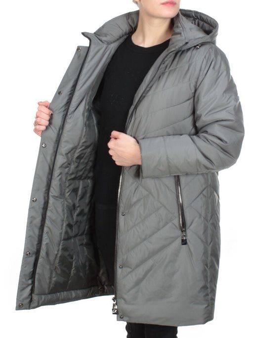 93-613M DARK GRAY Куртка зимняя женская LANKON (верблюжья шерсть) - Fashion фото 7