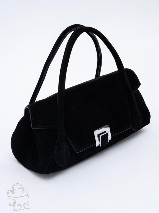 Сумка женская кожаная 9586YF black Polina&Eiterou