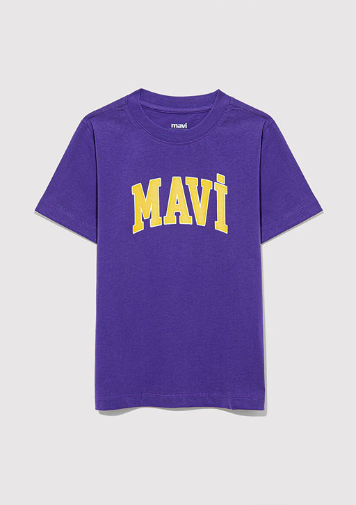 Mavi Logo Bask?l? Mor Tisort  фото 2