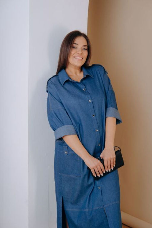 Платье Luxury Moda 1407 синий