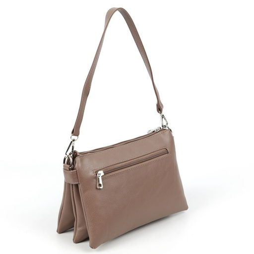 Женская сумка через плечо из эко кожи с пятью отделениями 95350 Хаки - Cidirro фото 3