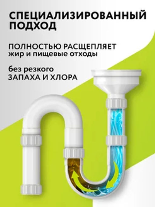 EXPEL ср-во д/устранения пищевых и жировых засоров Жирогон 600гр