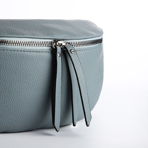 Сумка кросс-боди на молнии, цвет серо-голубой - Simaland фото 3