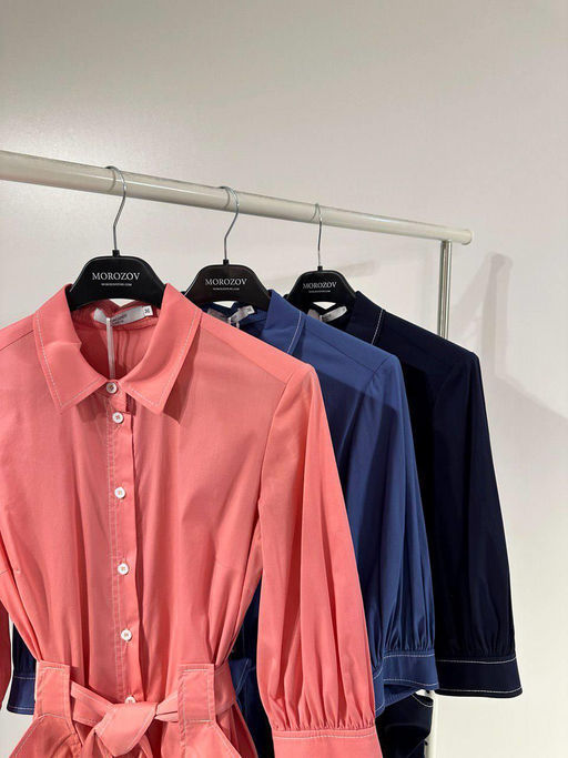 Платье свободного силуэта Ara (Цвет: Коралл) - Morozov Amavie фото 13