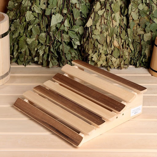 Подголовник анатомический для бани и сауны «Термо», 30×34×10 см, деревянный, «Добропаровъ»