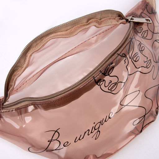 Сумка поясная Be unique, прозрачная, цвет бежевый - Nazamok фото 7