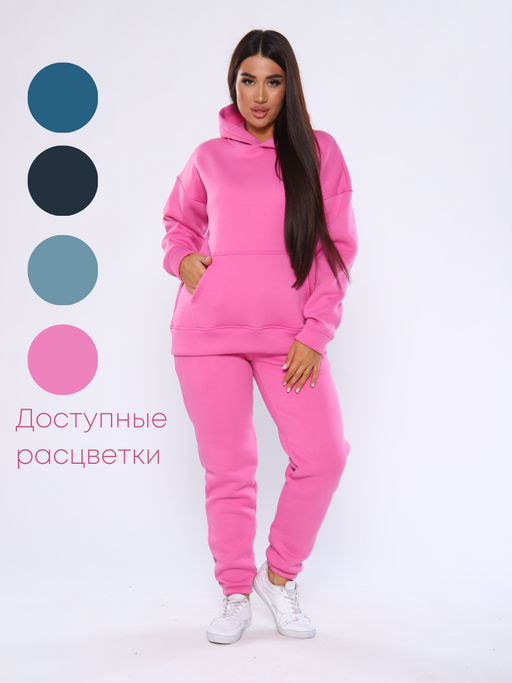 Костюм оверсайз (начес)_333/розовый - Ihomelux фото 12