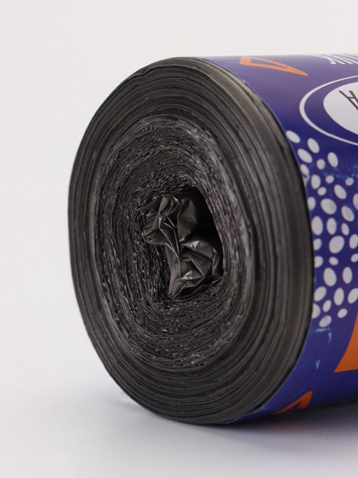 Мешки для мусора в рулоне 60 л, черные, ПНД, 9 мкм, 50 шт