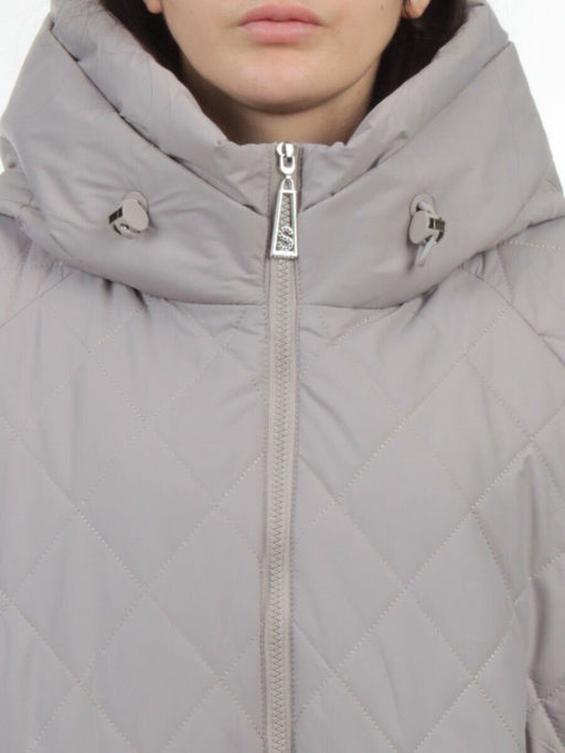 F-806 GRAY BEIGE Куртка демисезонная женская (100 гр. холлофайбер) - Fashion фото 4