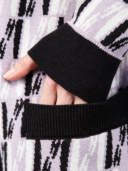 Кардиган женский ZZ-02009 black/lavender - Eleganzza фото 5