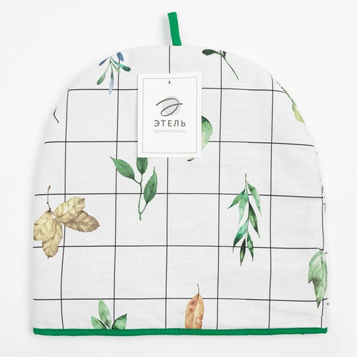 Грелка на чайник Этель Flora 28х28 см, 100% хл, саржа 190 г/м2  фото 4