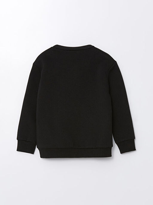 Bisiklet Yaka Uzun Kollu Bask?l? K?z Bebek Sweatshirt - Waikiki фото 2