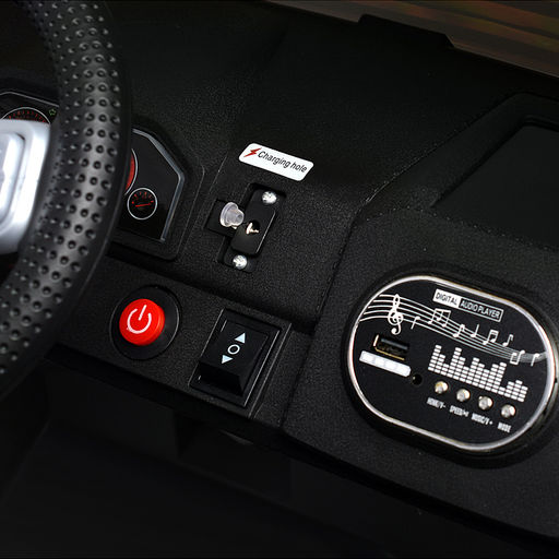 Электромобиль "Мощность скорости" на аккумуляторе, с р/у управлением, в коробке (серый)