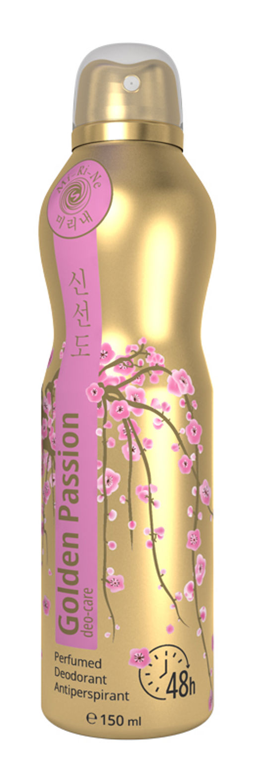 MI-RI-NE Дезодорант-антиперспирант GOLDEN PASSION парфюмированный, 150 мл