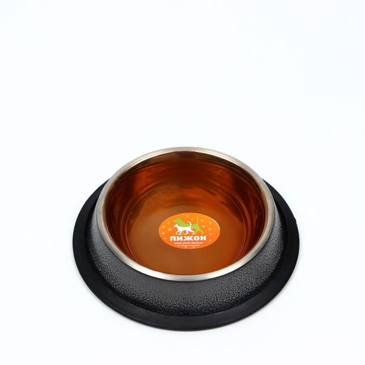 Миска с нескользящим основанием, 225 мл, античное серебро/бронза - Пижон фото 2