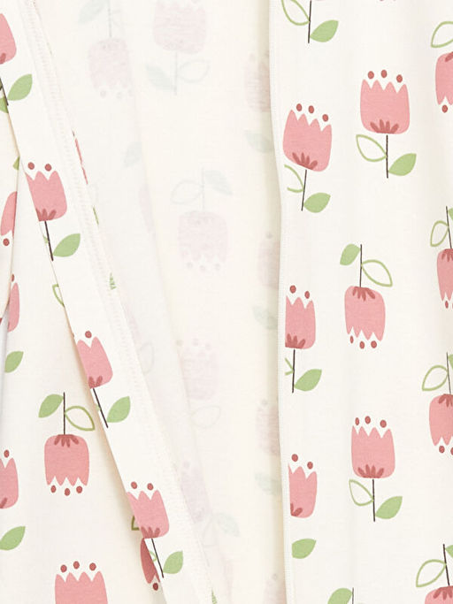 Bisiklet Yaka ?i?ekli K?z Bebek Tulum - Waikiki фото 2