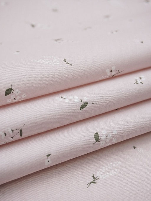 Сатин "Нежность" цв.пыльный светло-розовый, СОРТ2, ш.1.6м, хлопок-100%, 110гр/м.кв