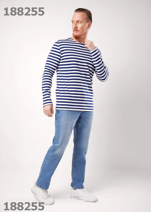 ЭЙС фуфайка муж. 600217ф дл.рук т.синий/белый - Clever wear фото 6
